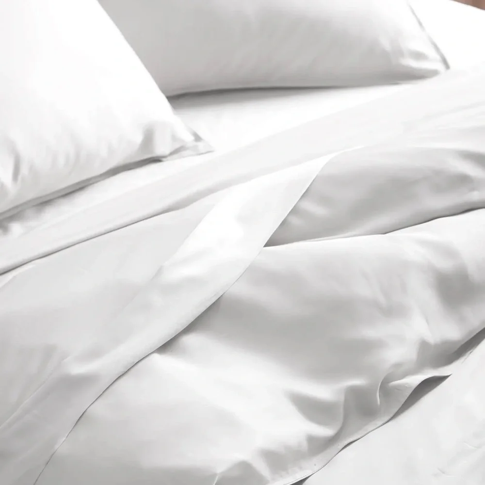 NWOT Quince Bamboo Queen Duvet Cover in White